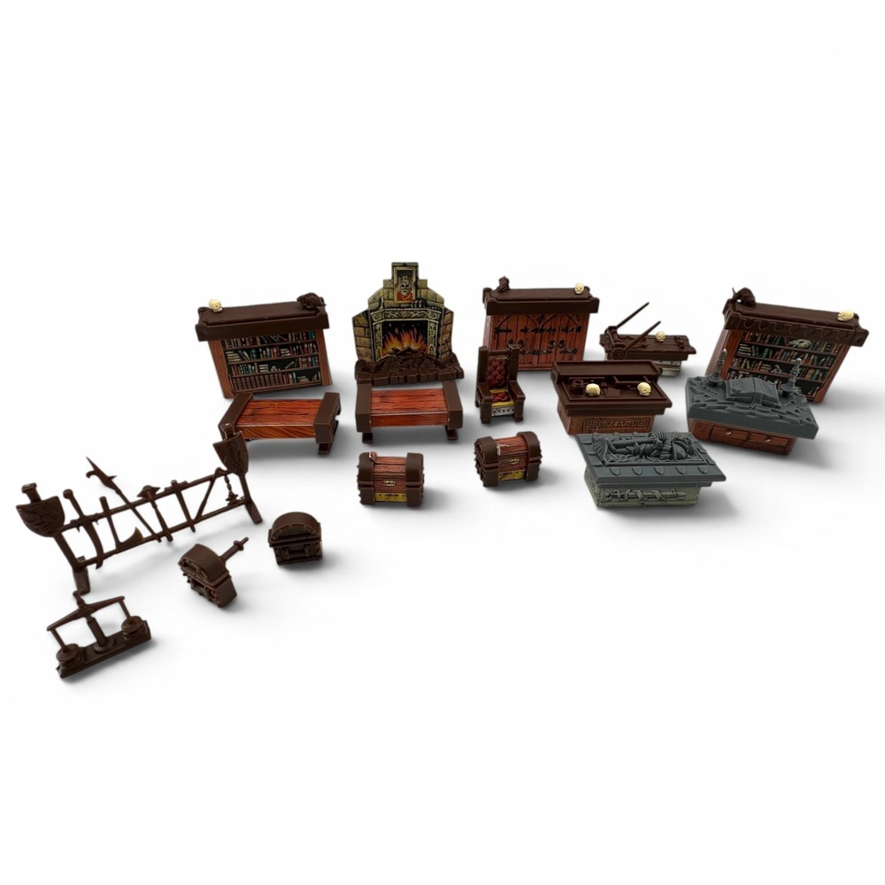Vintage Hero Quest 1989 1990‎ Game Parts Replacement Furniture Pieces ONLY